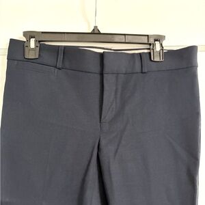 Banana Republic Sloan slim ankle fitted stretch pants size 6S navy blue